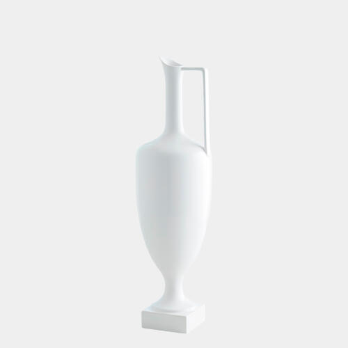 Quiet Curve Urn-White