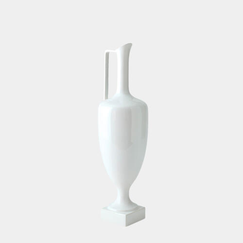 Quiet Curve Urn-White