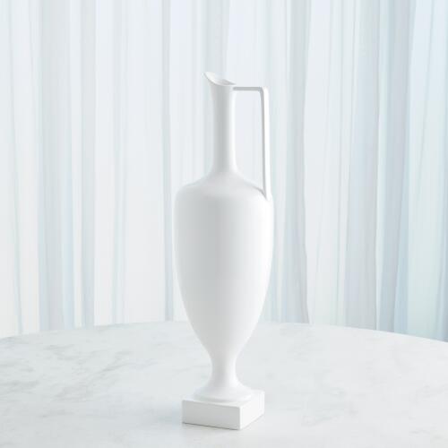 Quiet Curve Urn-White
