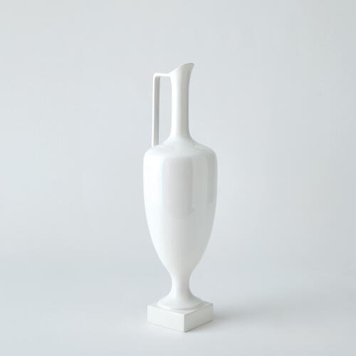 Quiet Curve Urn-White