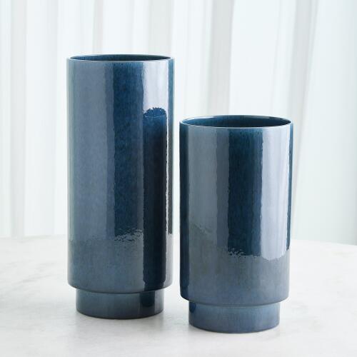 Rolo Vase-Dark Blue