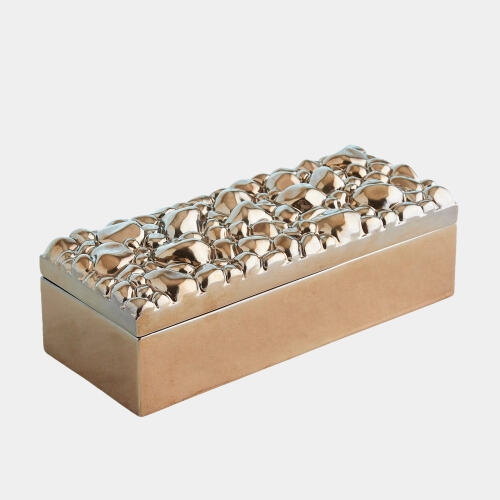 Arno Pebbles Box-Rectangular-Bronze
