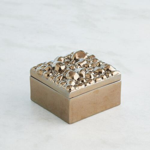 Pebbles Box-Bronze