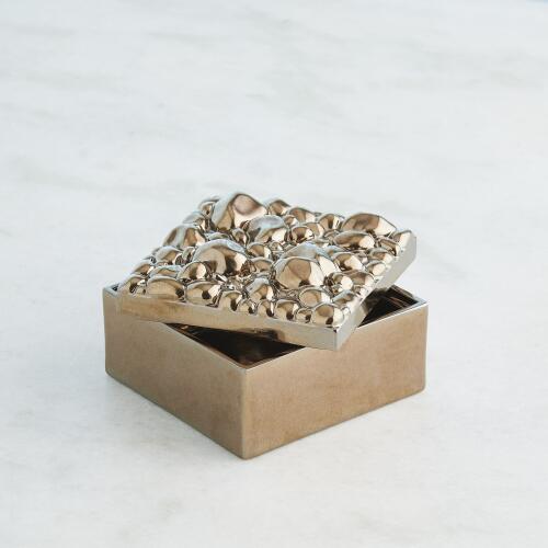 Pebbles Box-Bronze