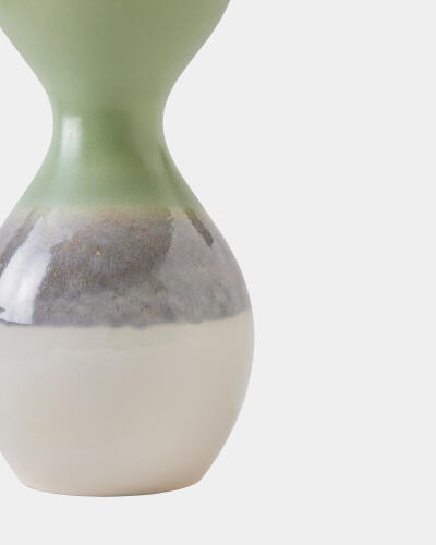 Bulb Striped Vase-Dawn Rises