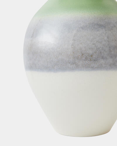 Bulb Striped Vase-Dawn Rises