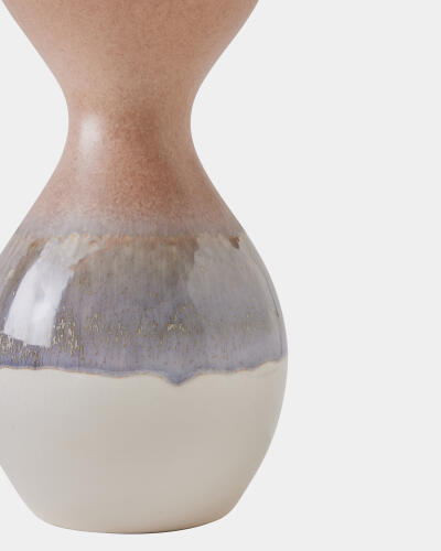 Bulb Striped Vase-Dusk Rises