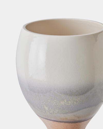 Bulb Striped Vase-Dusk Rises