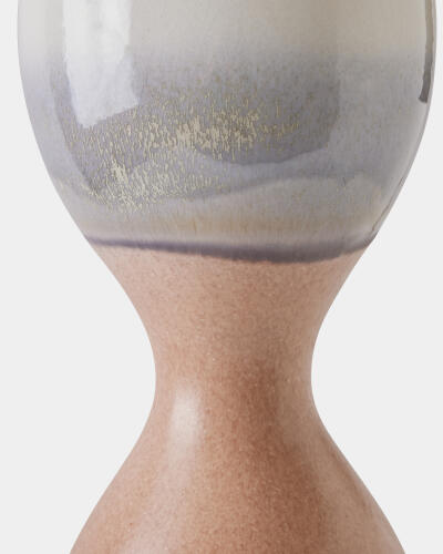 Bulb Striped Vase-Dusk Rises