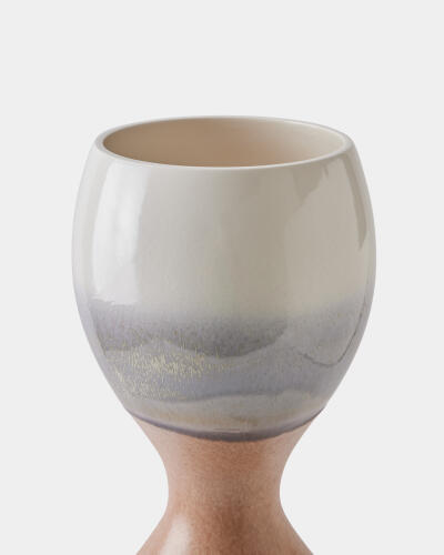 Bulb Striped Vase-Dusk Rises