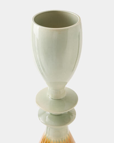 Padang Vase-Camel/Sage
