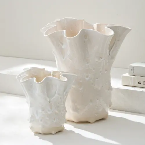 Fazzoletto Vase-Beige
