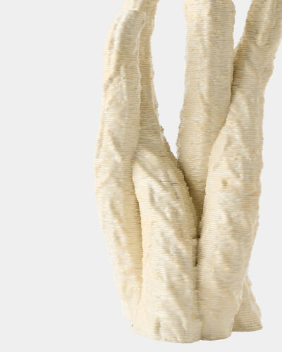 Coral Vase-Beige-Med