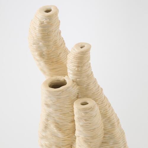 Coral Vase-Beige