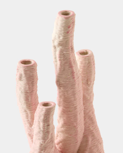 Coral Vase-Pink-Med