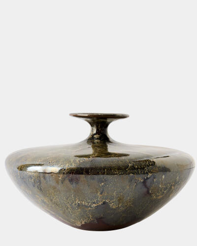 Tapered Neck Vase-Reactive Green