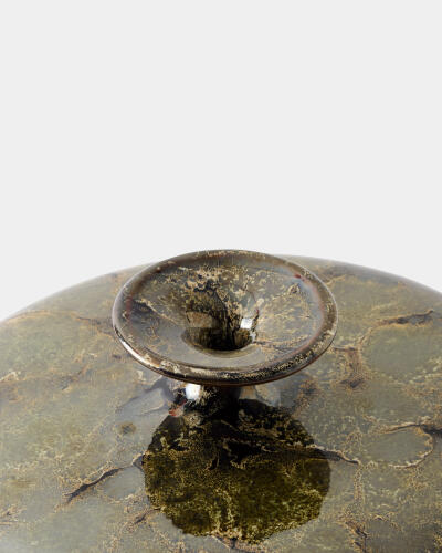 Tapered Neck Vase-Reactive Green