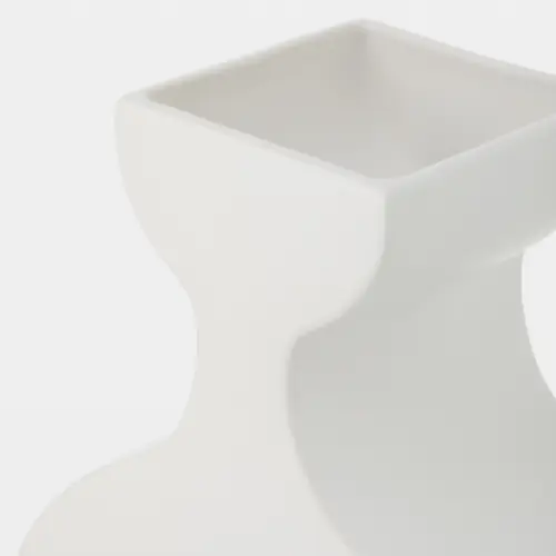 Amassar Gourd Vessel-Matte White
