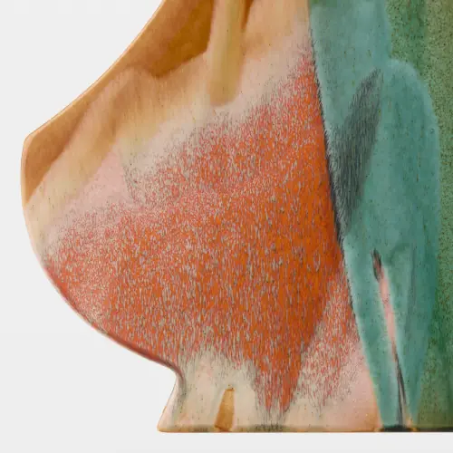Amassar Vessel-Ochre/Blue/Orange
