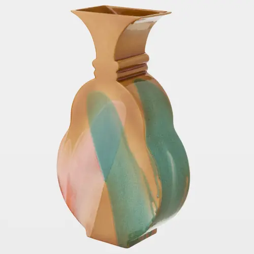 amassar pelike vessel-ochre/blue/orange
