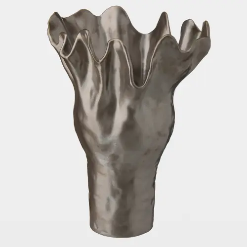 meteor vase-silver haze-lg