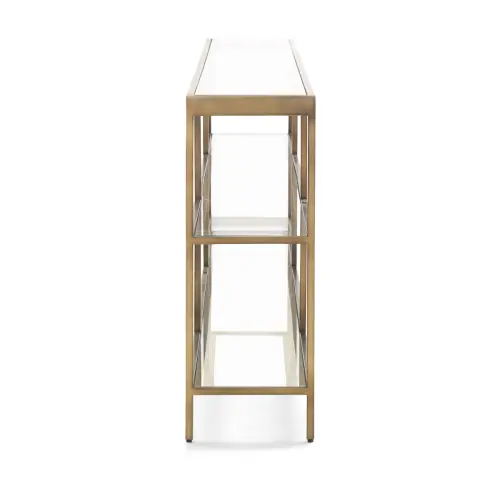 Vienna XL Low Bookcase - Antique Brass