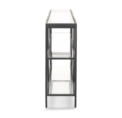 Vienna XL Low Bookcase - Pewter