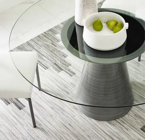 Addie Round Dining Table - Pewter