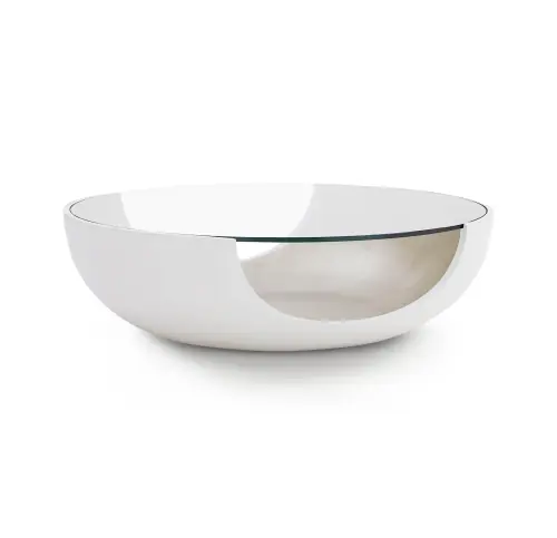 Soleil Coffee Table - White/Champagne