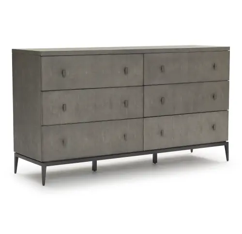 Solange 6-Drawer Dresser - Gray