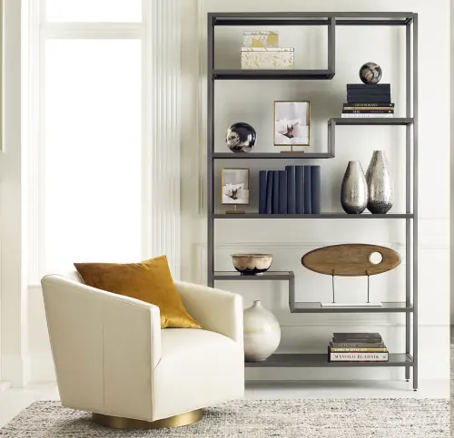 Filmore Bookcase - Pewter