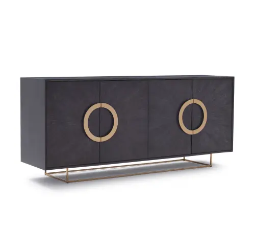 Lisbon Media Console - Chocolate