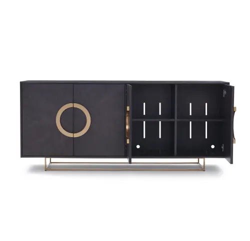 Lisbon Media Console - Chocolate