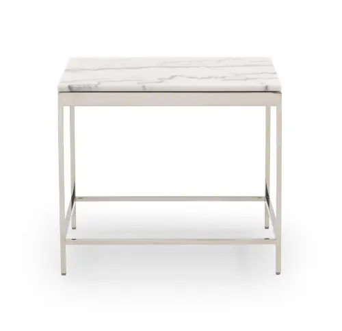 Vienna Side Table - Marble/Stainless Steel