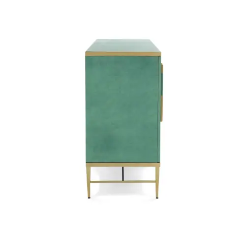 Celine Media Console - Verdigris Green