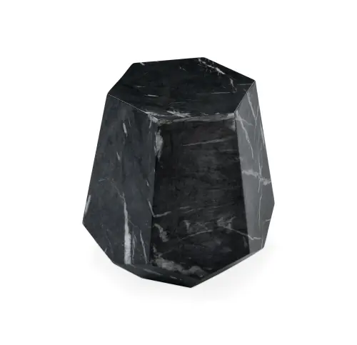 Delta Pull-Up Table - Matte Black Faux Marble