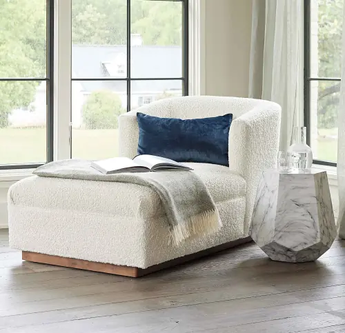 Delta Pull-Up Table - Matte White Faux Marble