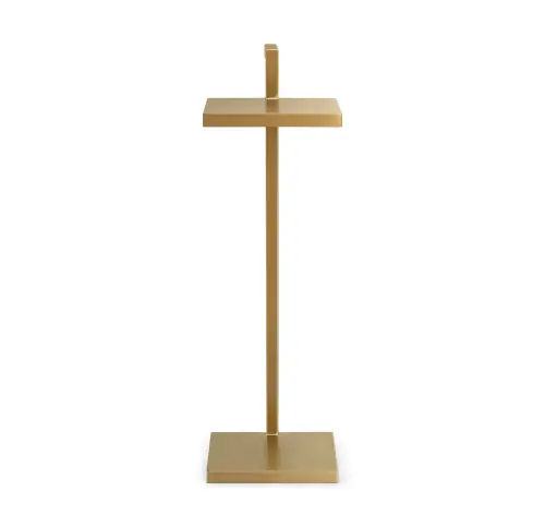 Chelsea Pull-Up Table - Brushed Brass