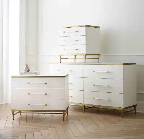 Celine 6-Drawer Dresser - Cream