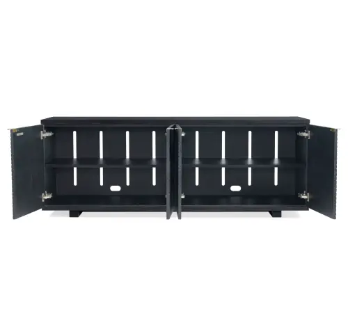 Miles Media Console - Carbon Oak