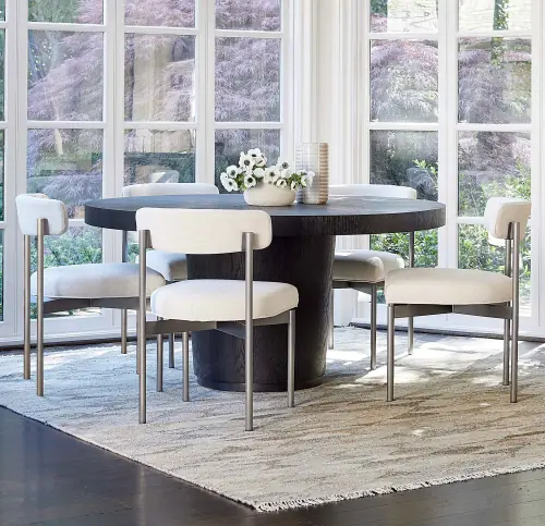 Tate Round Dining Table - Carbon Oak