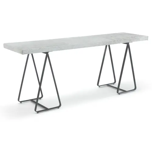 Clark Console - Gray/Pewter