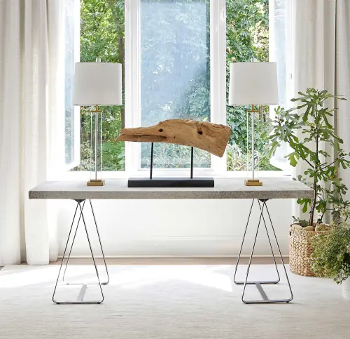 Clark Console - Gray/Pewter