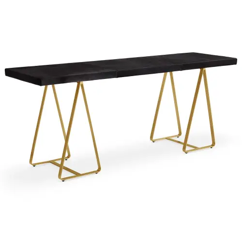 Clark Console - Black/Brass