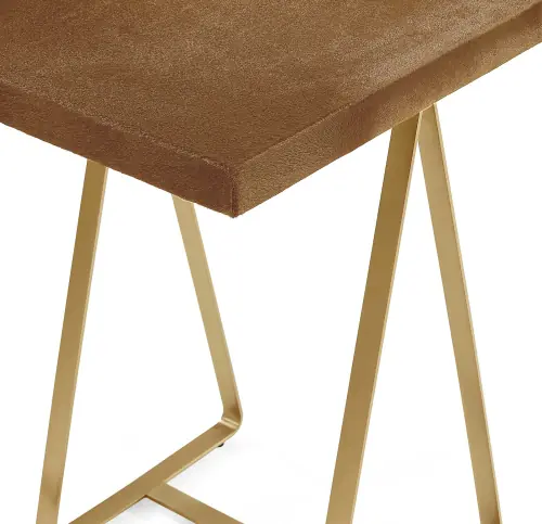 Clark Console - Beige/Brass