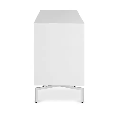 Ming Media Cabinet - White/Steel