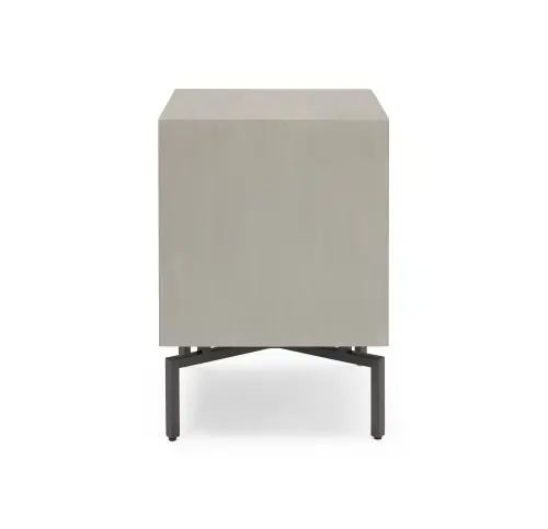 Ming Nightstand - Gray/Pewter