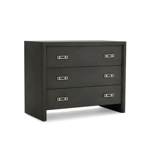 Malibu Large 3-Drawer Side Table - Carbon Oak