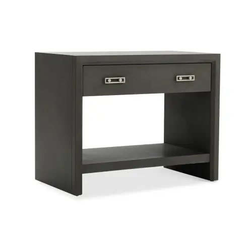Malibu 1-Drawer Side Table - Carbon Oak