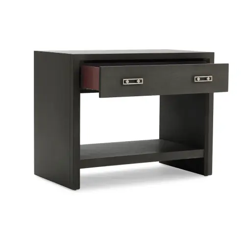 Malibu 1-Drawer Side Table - Carbon Oak